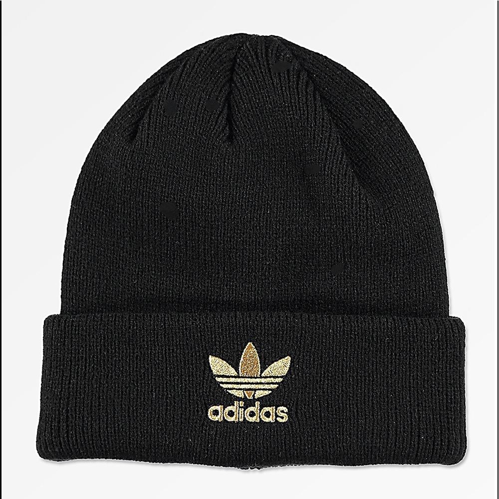 Adidas Black/Gold Beanie